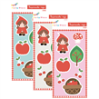 Stickers en planchitas Caperucita Roja 6u